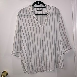 Long sleeve business casual blouse